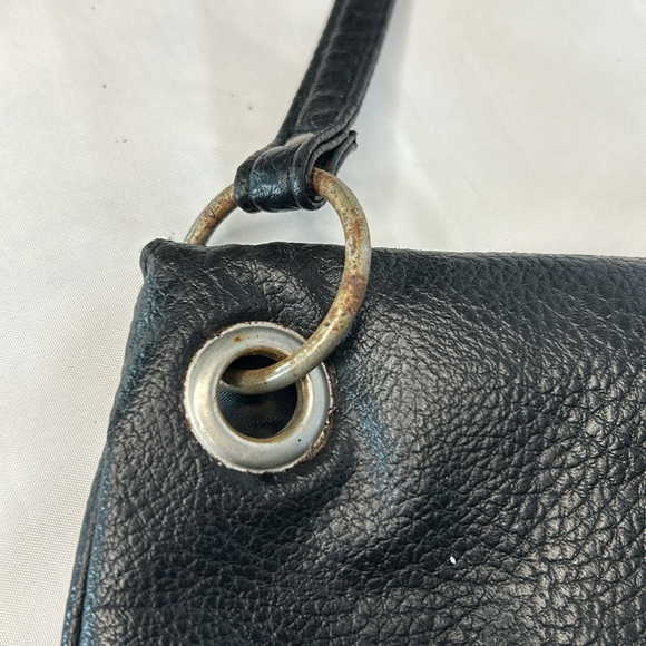 DISNEY PARKS black non leather small shoulder bag. Mickey Mouse design on front. - Picture 8 of 14